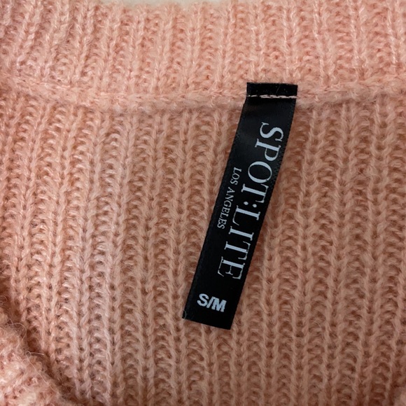 SPOT:LITE Crew Neck Women’s Sweater/ Pink & Animal Small/Medium - Picture 4 of 7